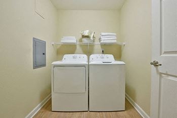 In-Unit Full Size Washer and Dryer at Badger Canyon Apartments, in Kennewick, WA