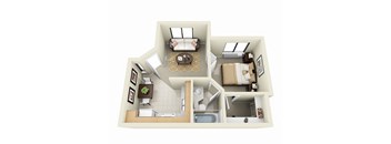 one bedroom apartment with a walk in closet in salt lake city, UT