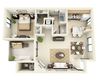 The Acacia | 1 Bedroom 1 Bathroom Floor Plan The Mesquite | 1 Bedroom 1 Bathroom Floor Plan
