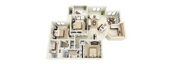 The Paloverde | 3 Bedroom 2 Bathroom Floor Plan