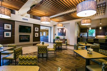 2 Bedroom Apartments in Chandler with Luxurious Resident Clubhouse with Fireplace