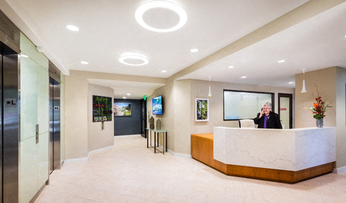 Lobby with Concierge Desk