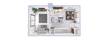 2 Bed, 1.5 Bath Townhome