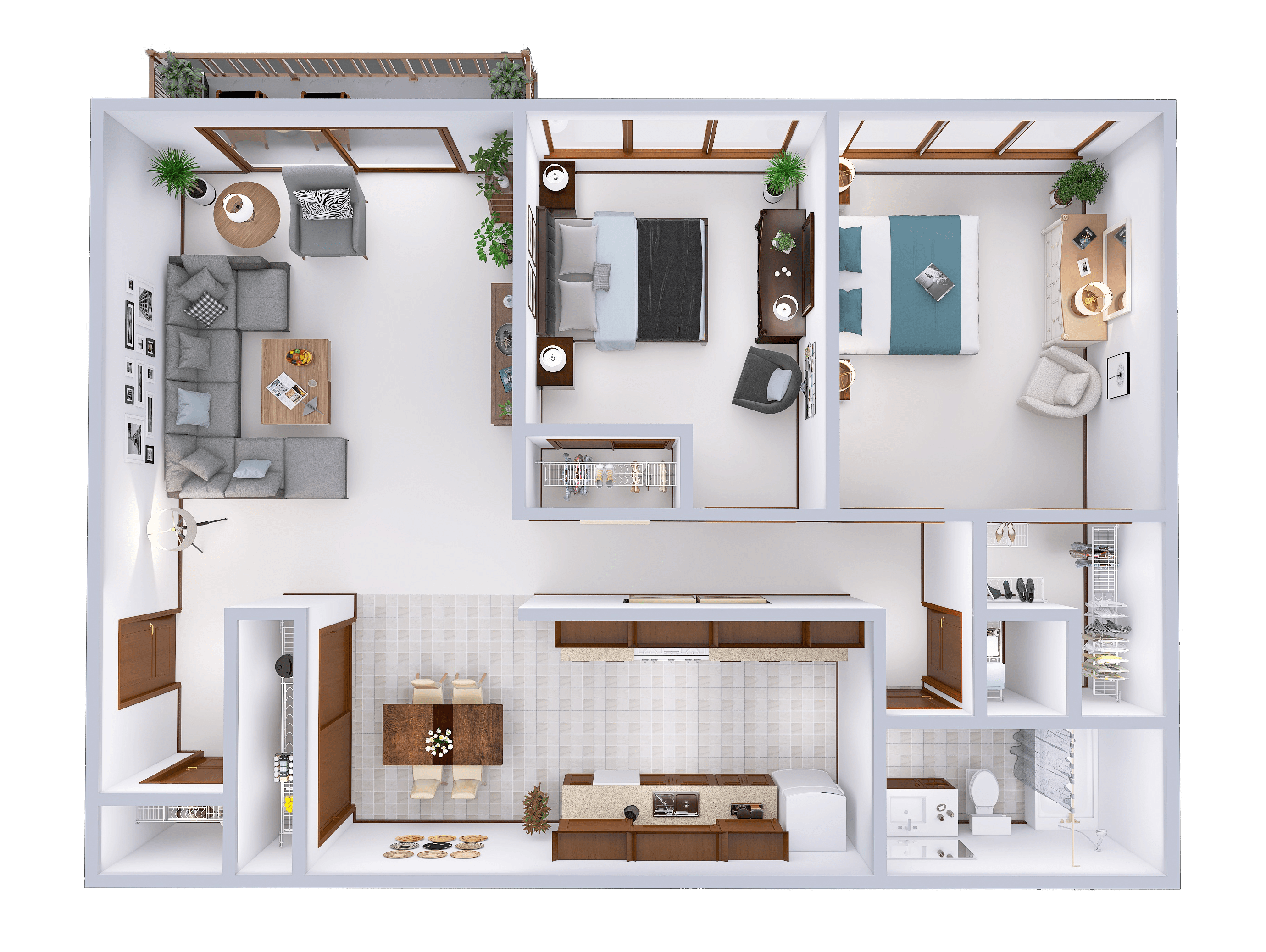 Phase 1 - 2 Bed, 1 Bath Garden (F)