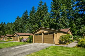 Direct Access Garages with Driveways and Remotes at Port Orchard, WA Apartments Near Kitsap Naval Base