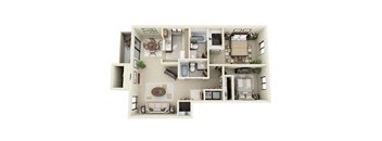 The Alki Two Bedroom Floor plan at Mariner's Glen in Port Orchard, WA