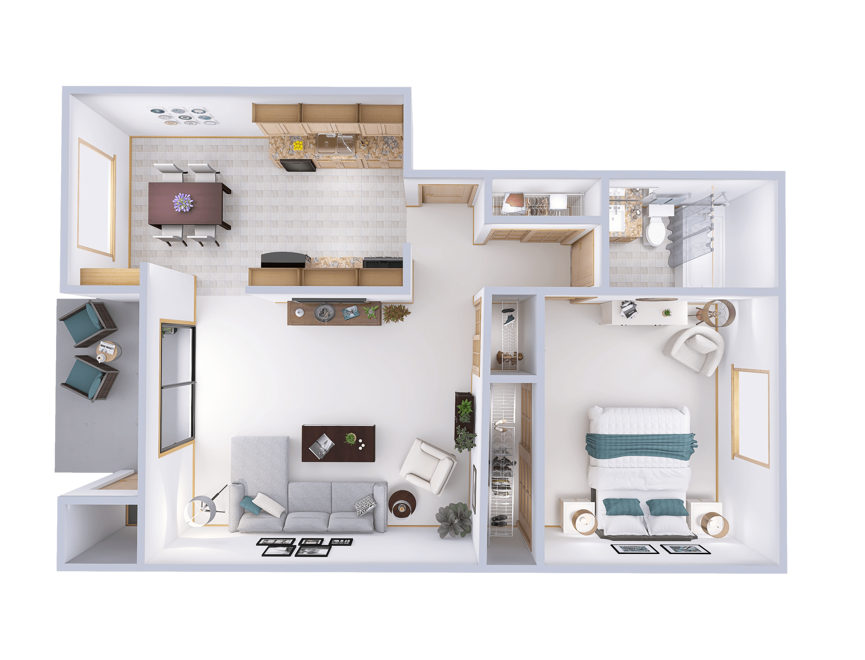 Garden - 1 Bed, 1 Bath