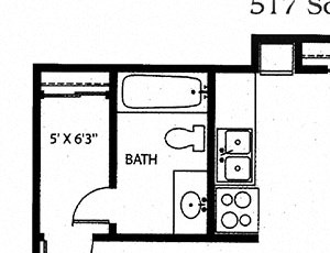 CS - Studio - 435sqft