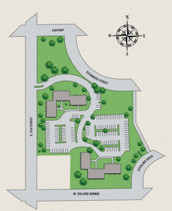 Abundant Surface parking is available
