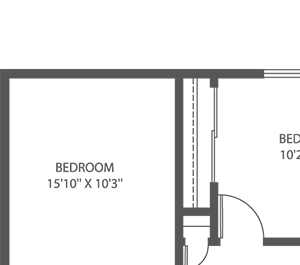 CS - 2 Bed, 1 Bath - 751sqft