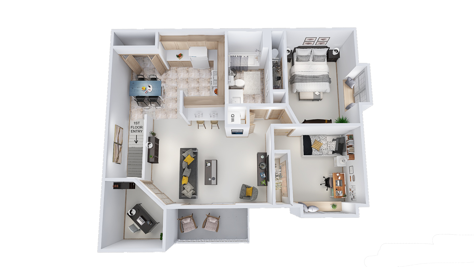 Phase 2 - 2 Bed, 1 Bath + Den Primrose