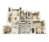 Anacapa 3 Bedroom 2 Bathroom Floor Plan 3 bedroom apartments for rent in Albuquerque