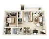 Aspen Floor Plan 1 Bedroom 1 Bathroom Aspen Floor Plan 1 Bedroom 1 Bathroom in Albuquerque, NM