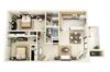 Magnolia Floor Plan 2 Bedroom 2 Bathroom Magnolia Floor Plan 2 Bedroom 2 Bathroom in Albuquerque, NM