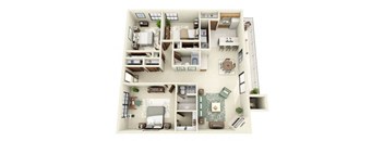 Willow Floor Plan 3 Bedroom 2 Bathroom in Albuquerque, NM