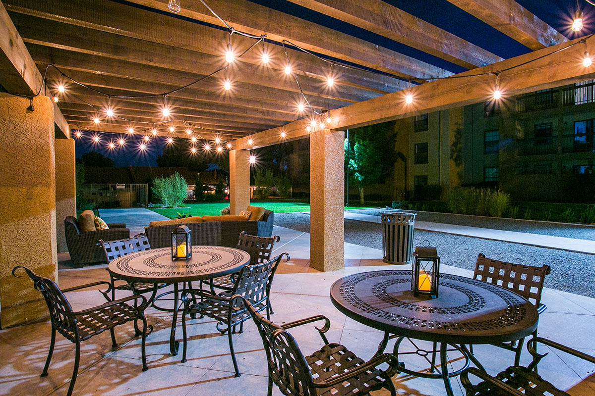 Outdoor Patio at Non-Smoking Apartments in Albuquerque, NM 87120