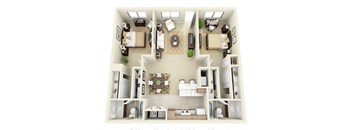 The Sonoran 2 Bed 2 Bathroom Floorplan in Laughlin, NV