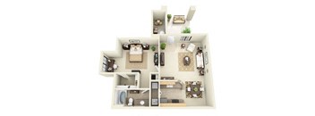 Esperero | 1 Bedroom 1 Bathroom Floor Plan
