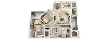 St. Croix | 3 Bedroom 2 Bathroom Floor Plan