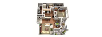 Juniper Floor Plan 1 Bedroom 1 Bath Apartments in Glendale AZ