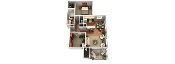 Manzanita Floor Plan 1 Bedroom 1 Bath Apartments in Glendale AZ
