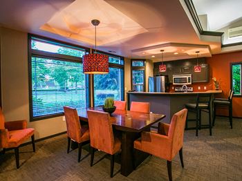 Luxurious Resident Clubhouse with Bar and Kitchen at Vancouver WA Apartments Near Blu Lake Regional Park