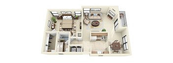 Rincon | 1 Bedroom 1 Bathroom Floorplan near Tucson mall