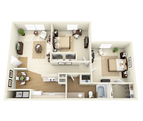 Pinon 2 Bedroom 1 Bathroom Apartments in Santa Fe