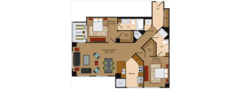 2 Bedroom, 2 Bath - B4