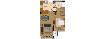 1 Bedroom, 1 Bath - A2