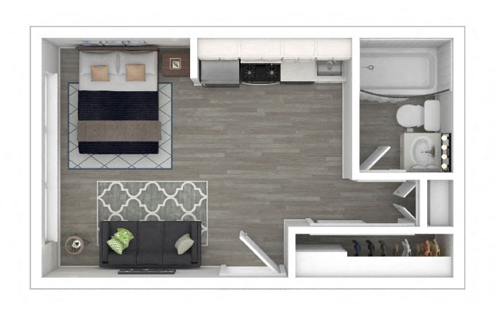 Sunset Barrington Gardens Junior Studio floor plan
