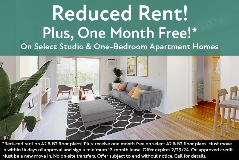 Reduced Rent & One Month Free!*