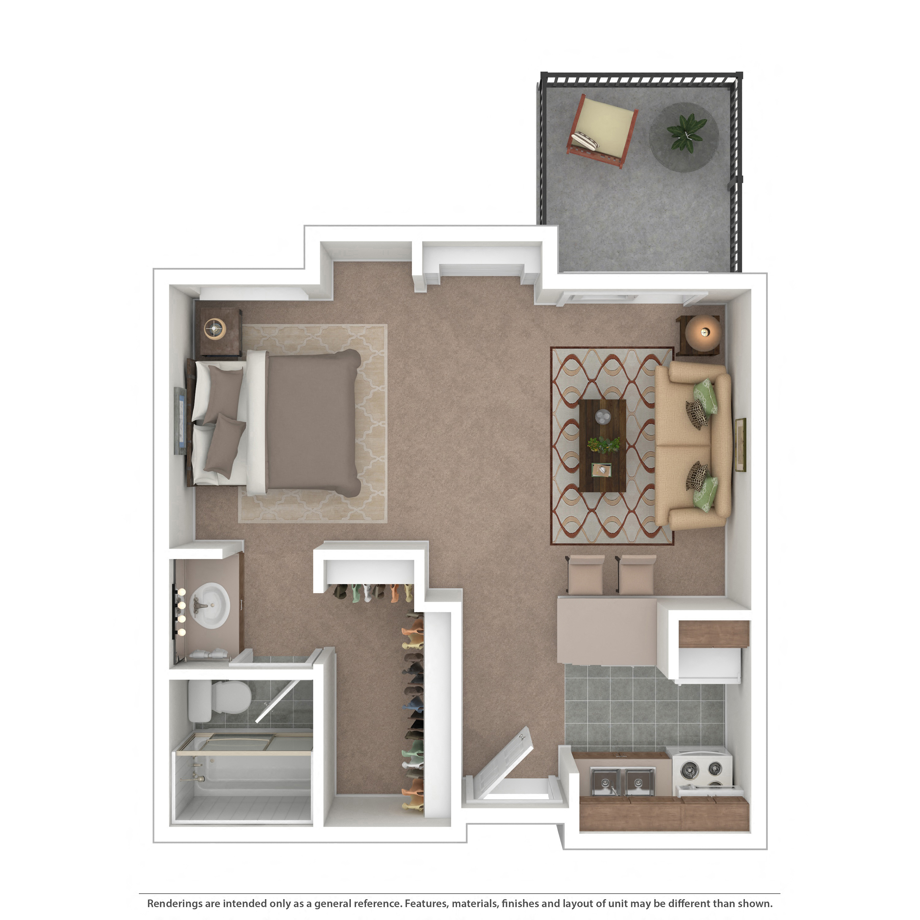 Studio A1 Floor Plan