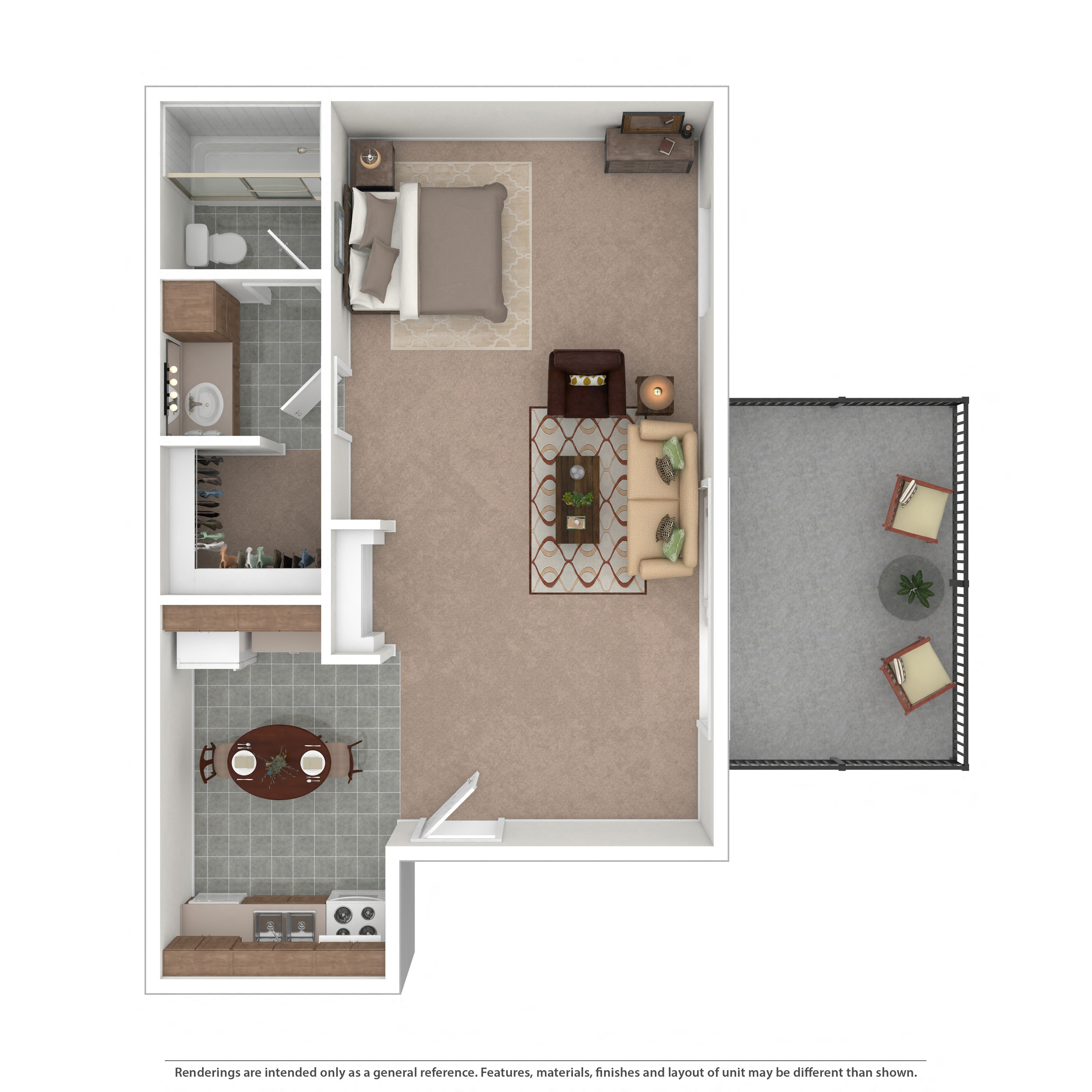 Studio A2 Floor Plan