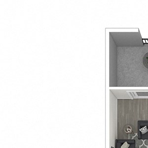 One bedroom, one bathroom floor plan at Pleasanton Place Apartment Homes One bedroom, one bathroom floor plan at Pleasanton Place Apartment Homes