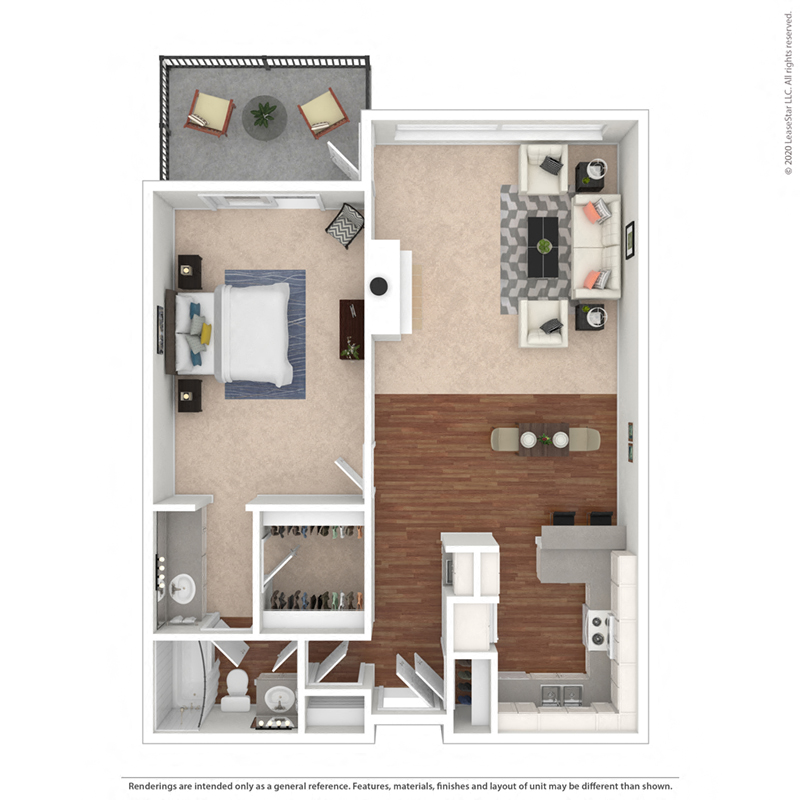The Blue Heron – One Bedroom at Mariners Village Apartment Homes