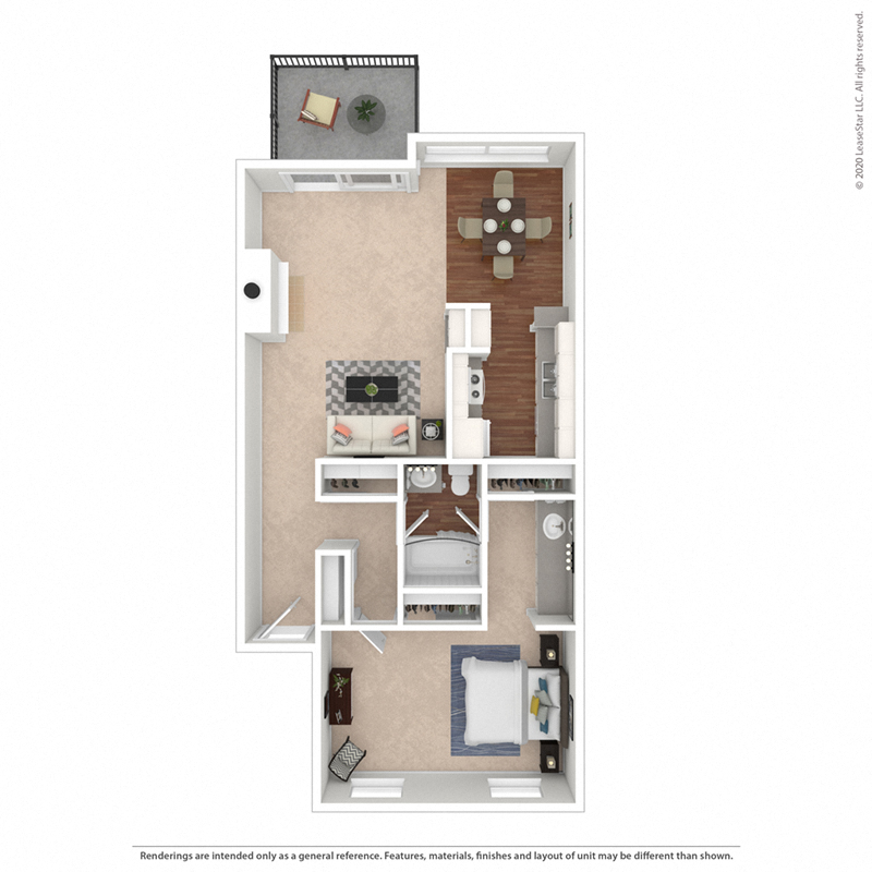 The Sandpiper – One Bedroom at Mariners Village Apartment Homes