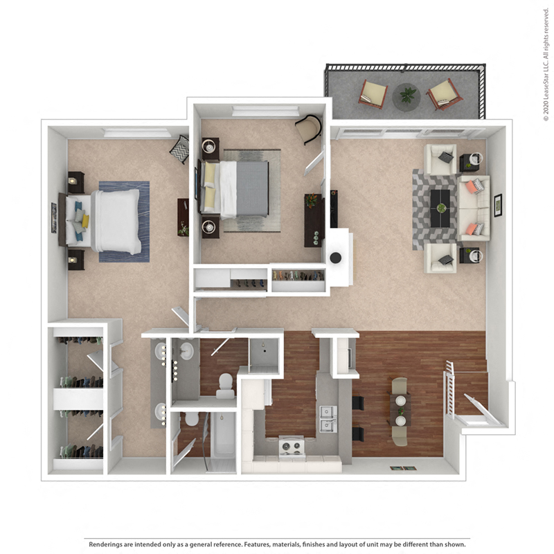 The Grey Whale – Two Bedroom at Mariners Village Apartment Homes