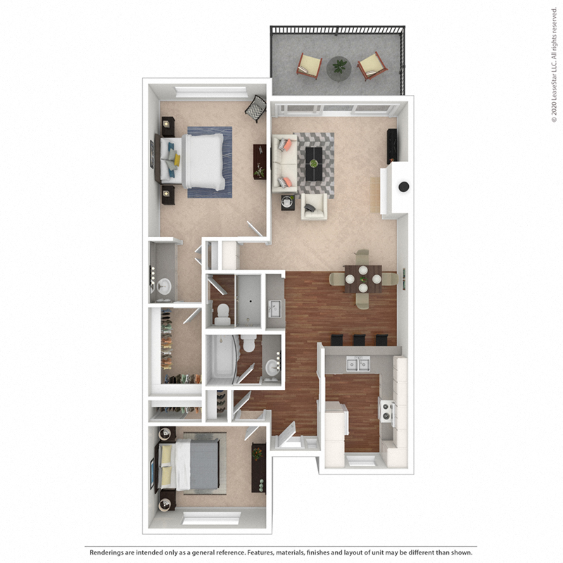 The Mainsail – Two Bedroom at Mariners Village Apartment Homes