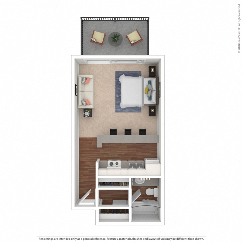 The Reef - Studio at Mariners Village Apartment Homes