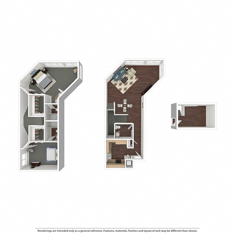 Marina View Two Bedroom Penthouse at Esprit Apartments, California, 90292
