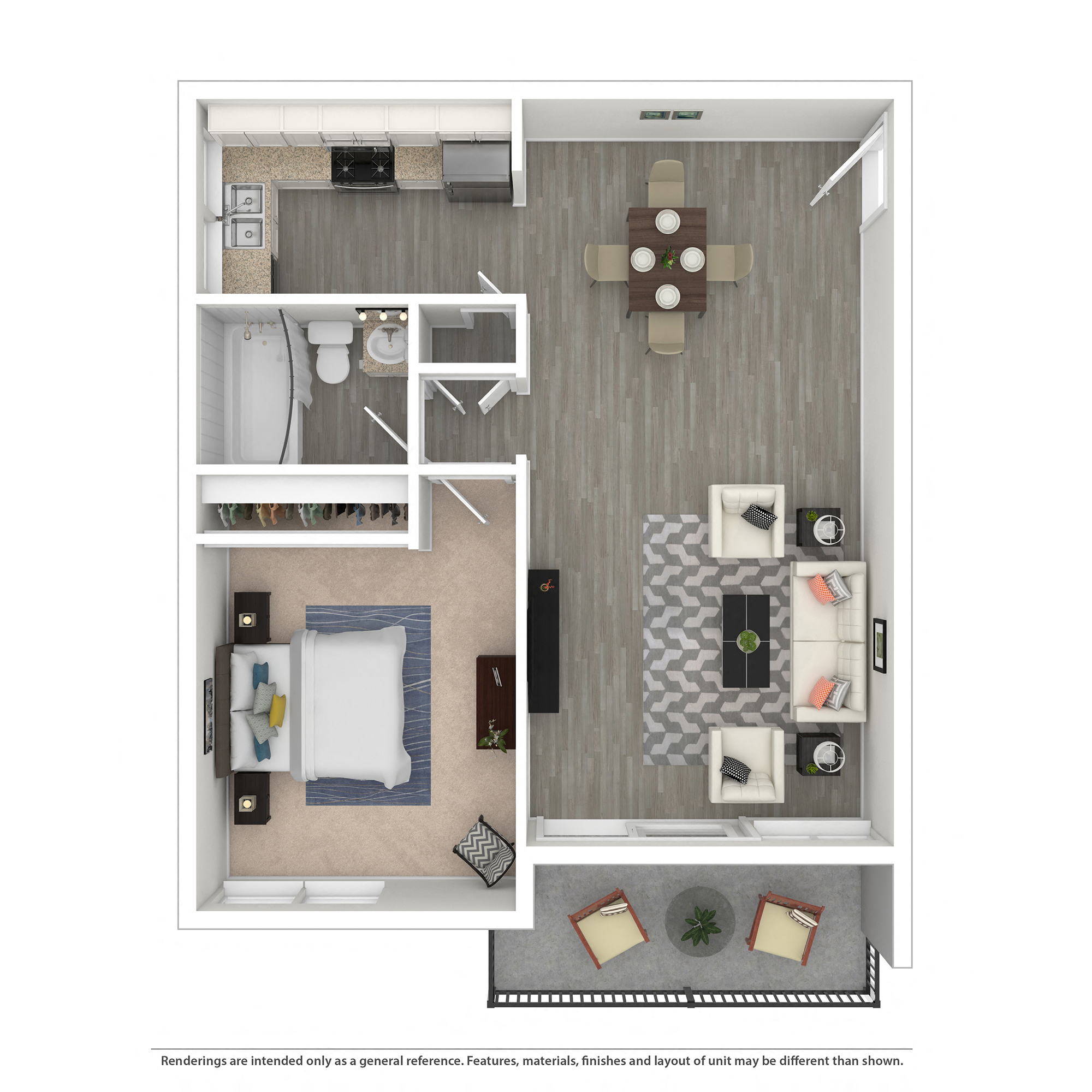 West Park Village One Bedroom - Plan B at West Park Village, Los Angeles, 90025