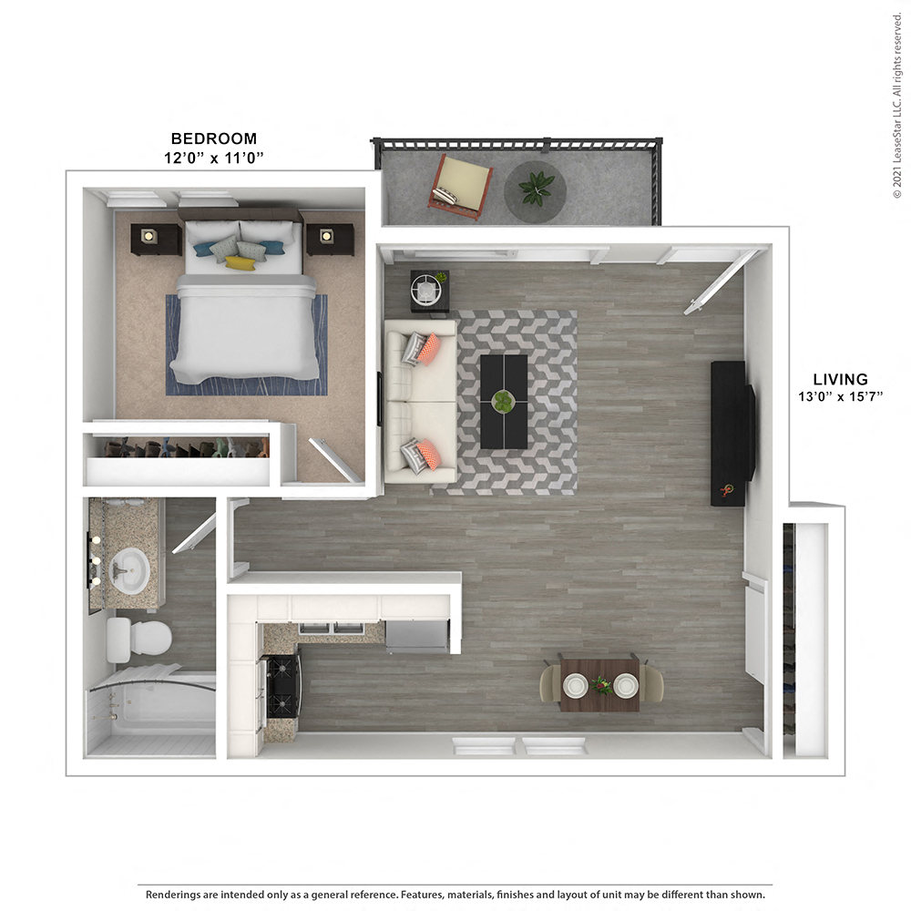 West Park Village 608sf 1x1 at West Park Village, Los Angeles
