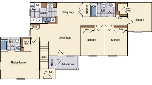 4 Bedroom Floor Plan 5
