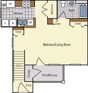 Studio Floor Plan 1