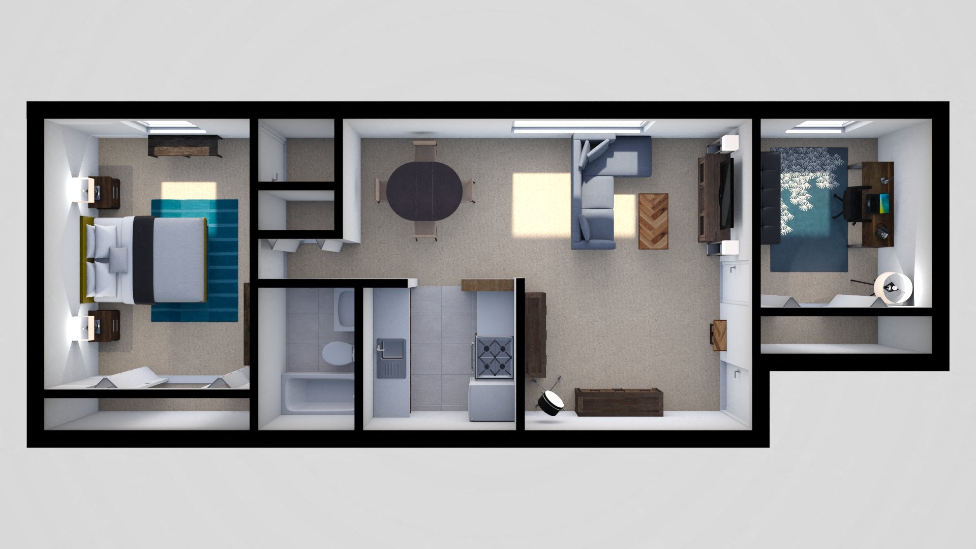 Rossbrooke 1 Bedroom Den at Rossbrooke Apartments and Townhomes, Cockeysville