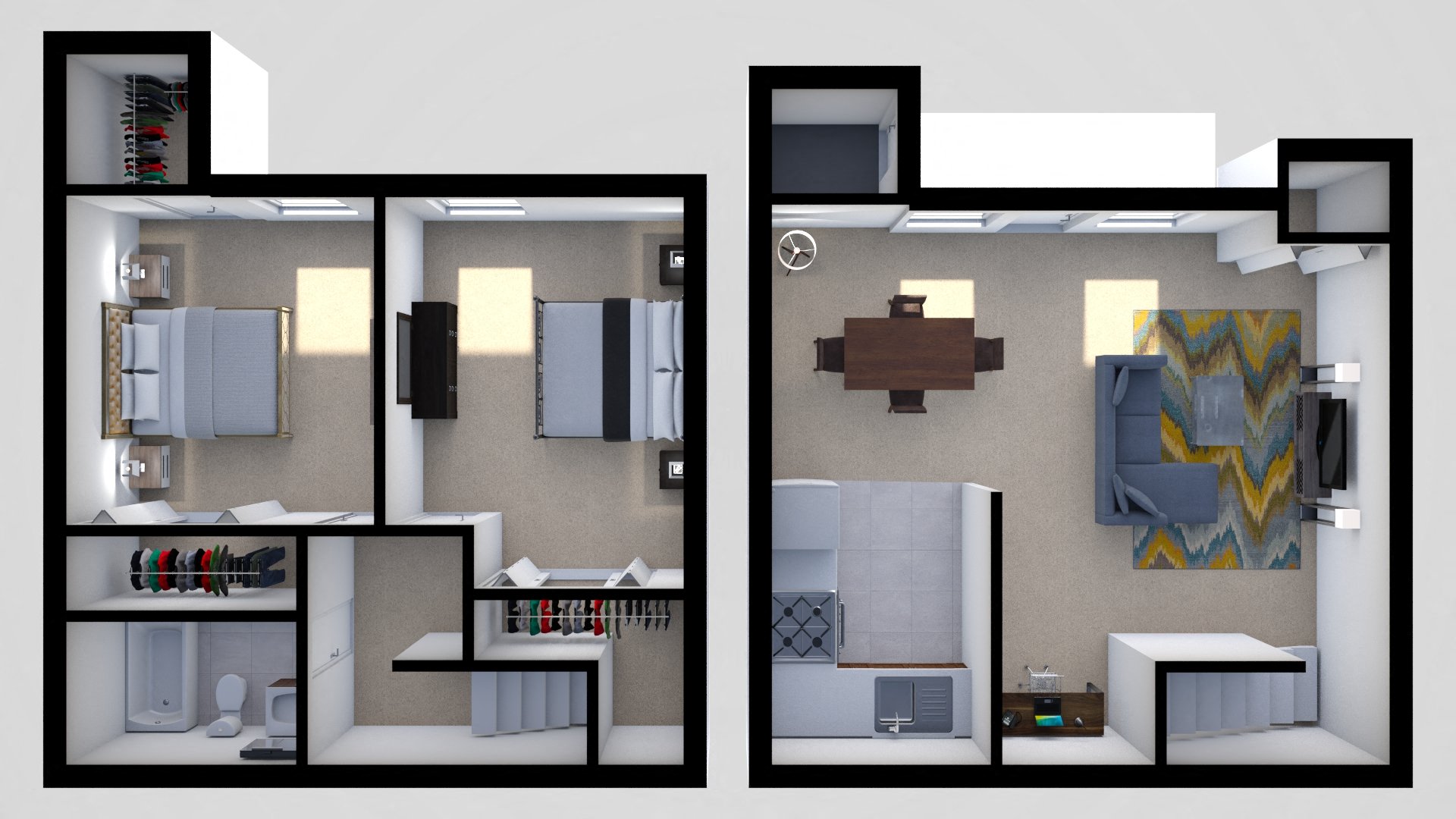 2 bed 1 bath A at Rossbrooke Apartments and Townhomes, Maryland