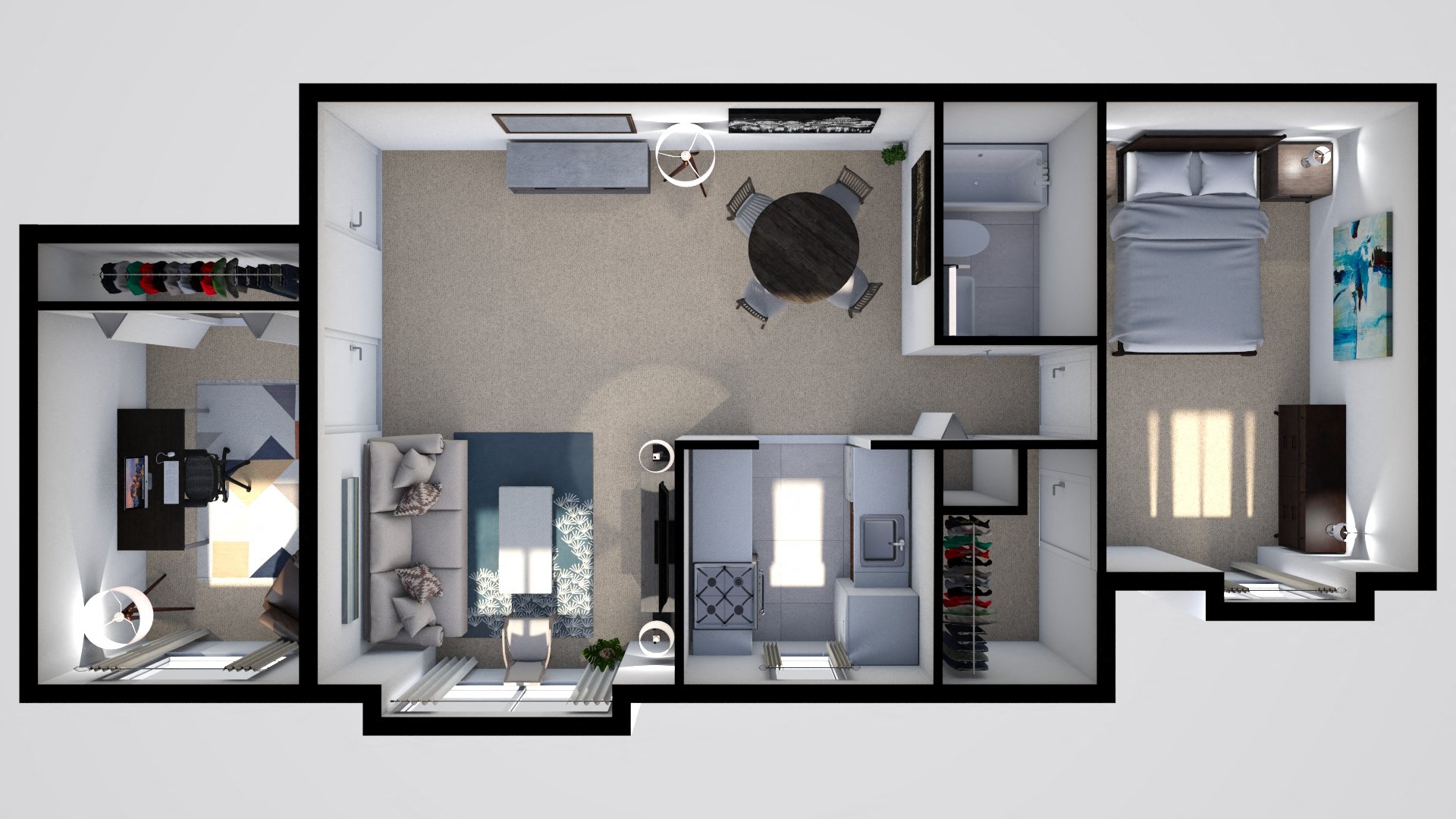 1 Bedroom With Den at Reflection Knoll at 5 Corners, Maryland, 21093