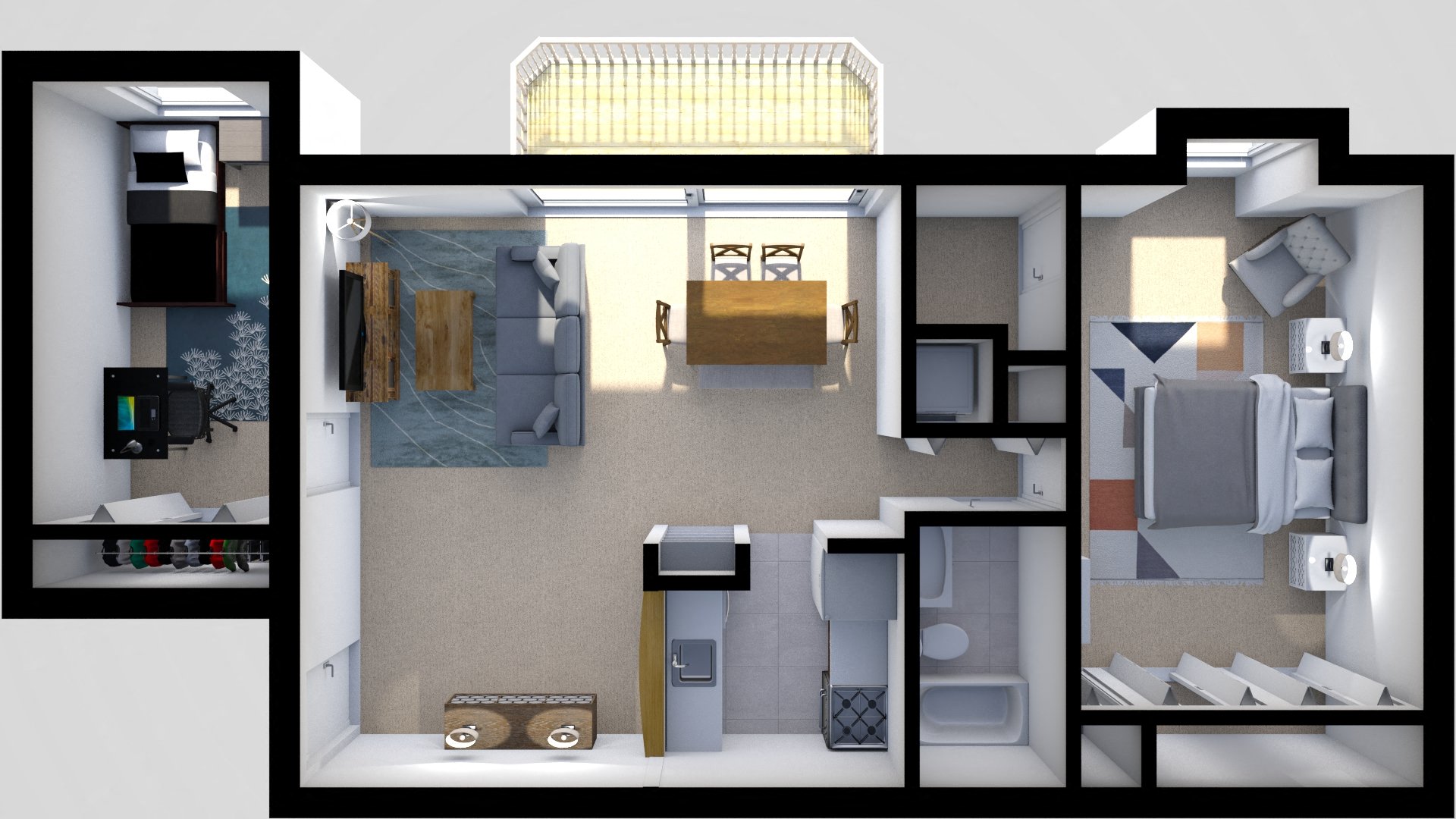 1 Bedroom and Den at The Paths at Loveton Farms, Sparks, 21152