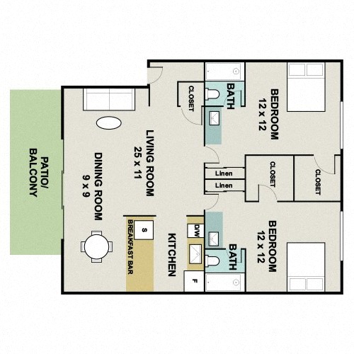 Two Bedrooms
